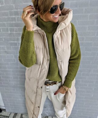 wattierte Steppweste PADDED  – beige