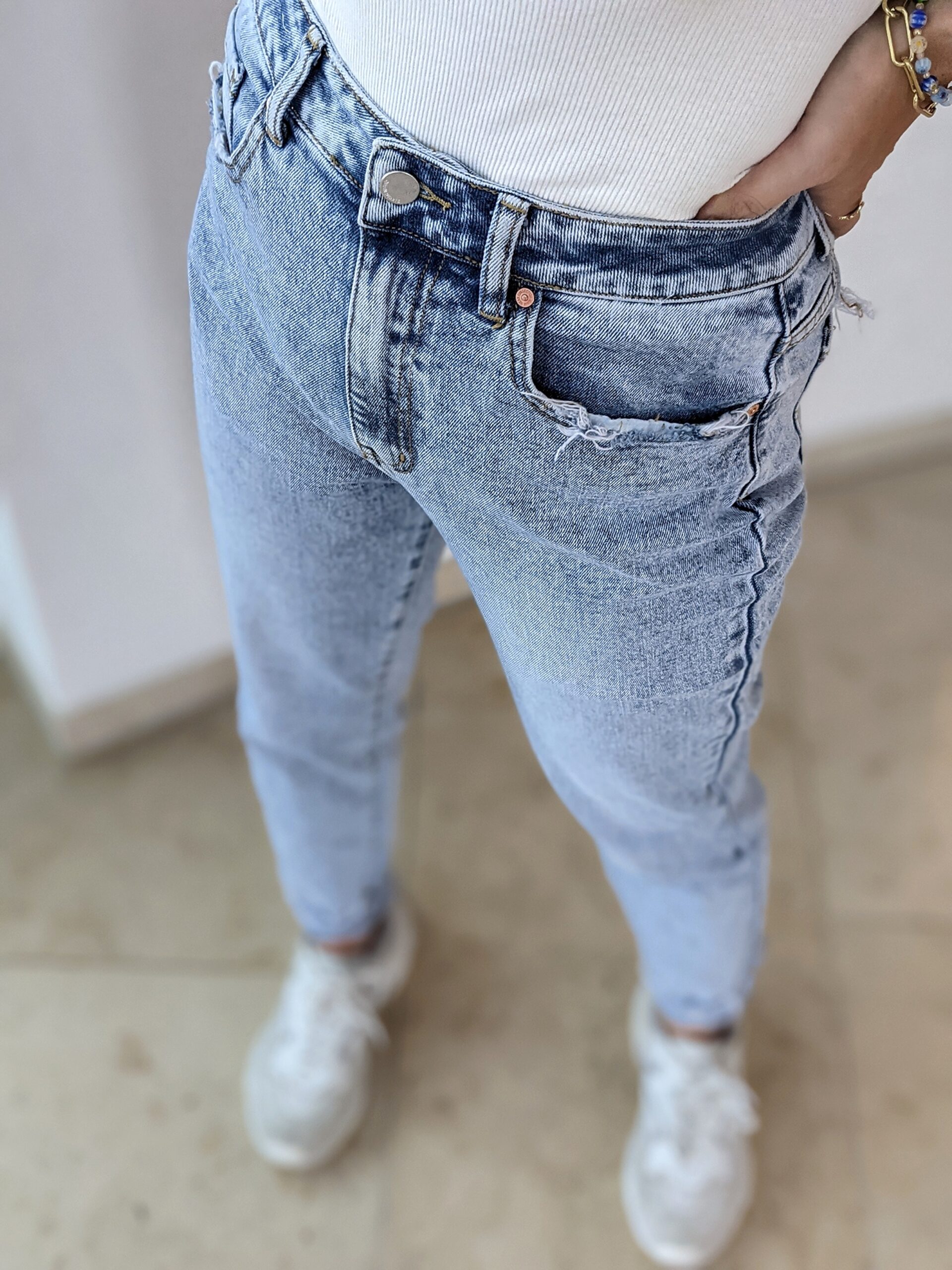 Mom Fit Jeans Queen lightblue