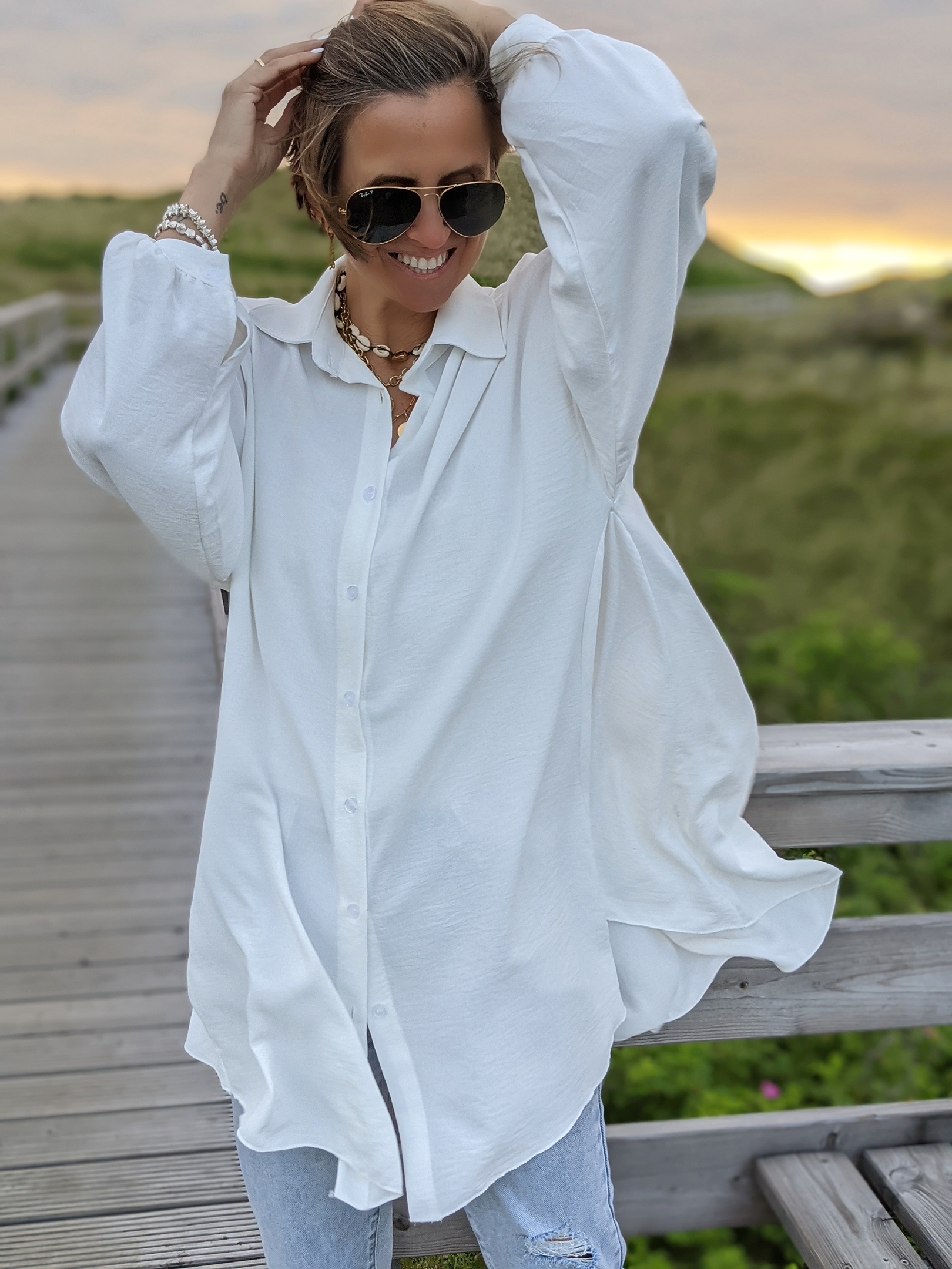 Forvirret komme Ælte Oversize Bluse GRAND SHOW - LuckyMe Online