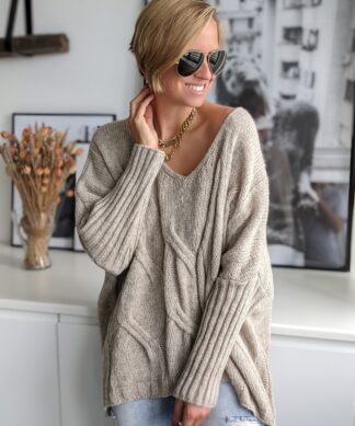 Oversize Pullover CABLE KNIT – versch. Farben