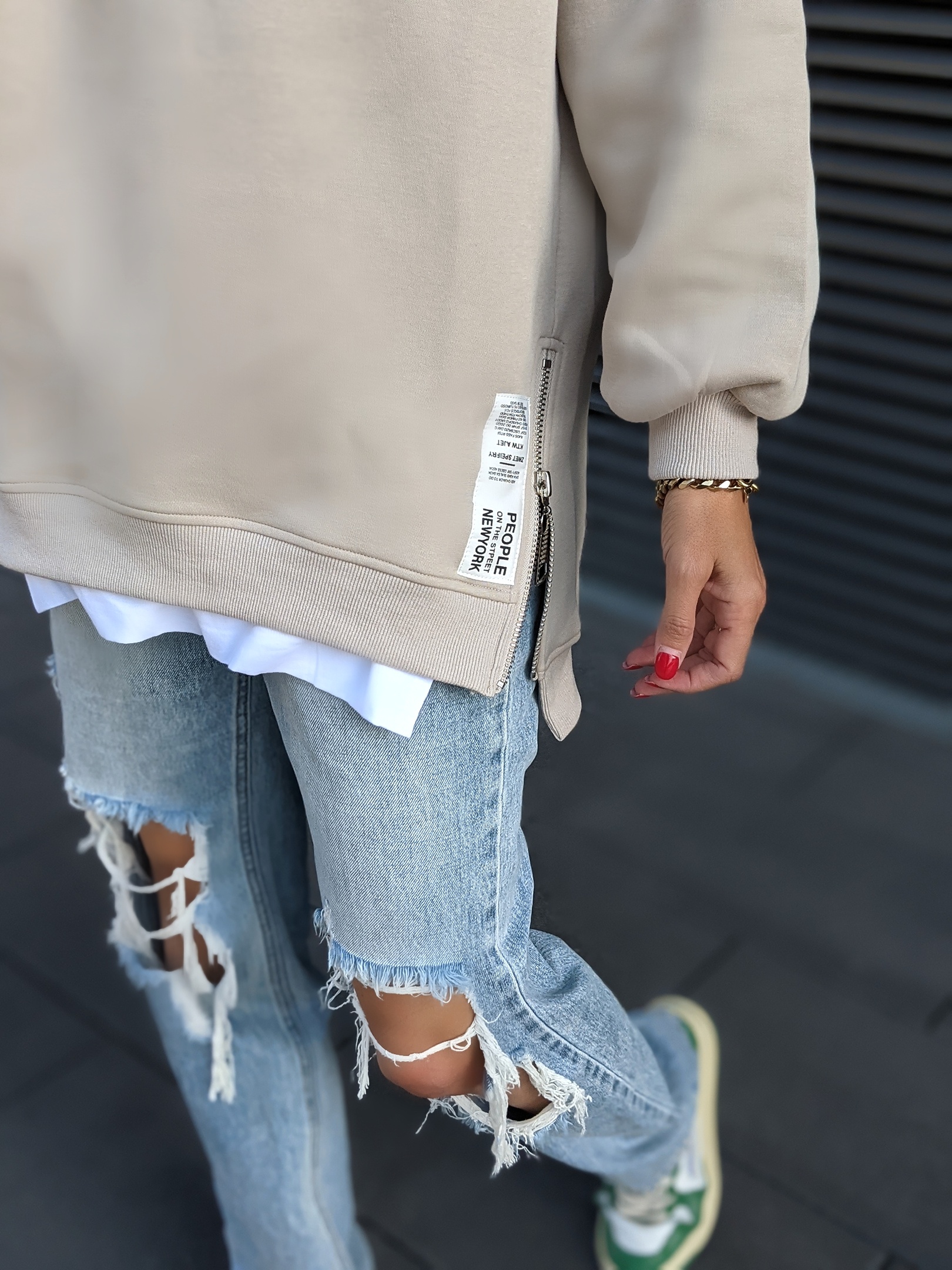 Sweater ZIP N STYLE – beige