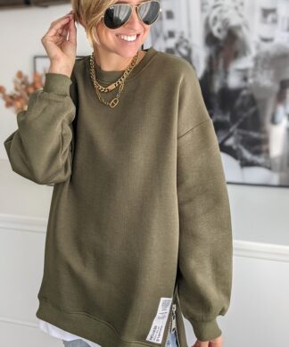 Sweater ZIP N STYLE – khaki