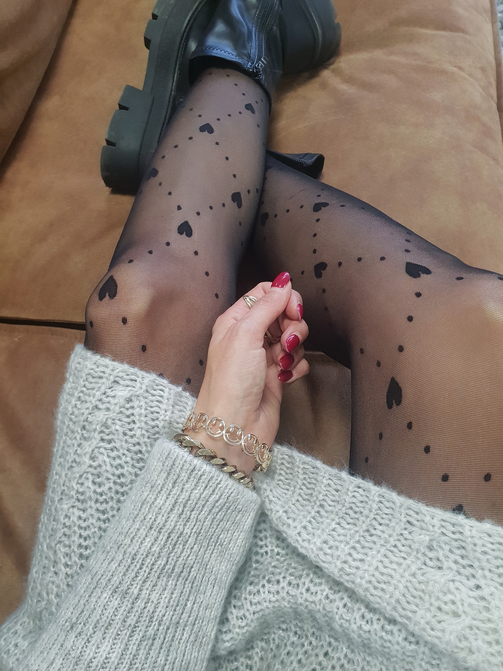 Strumpfhose LITTLE HEARTS schwarz