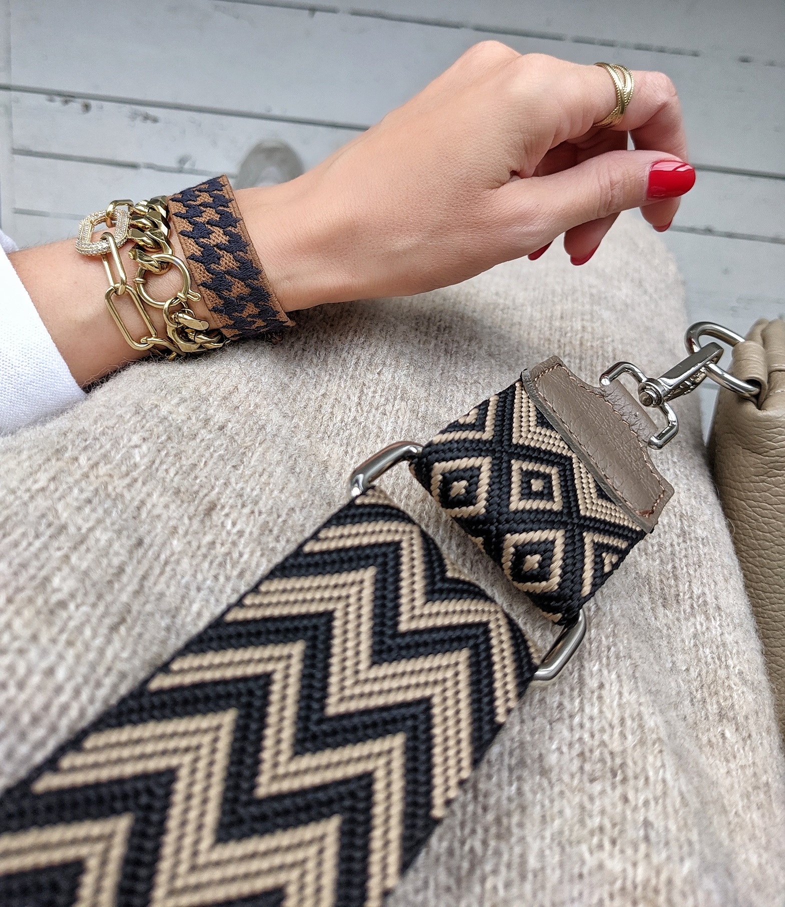 Bagstrap PATTERN SILBER EDITION