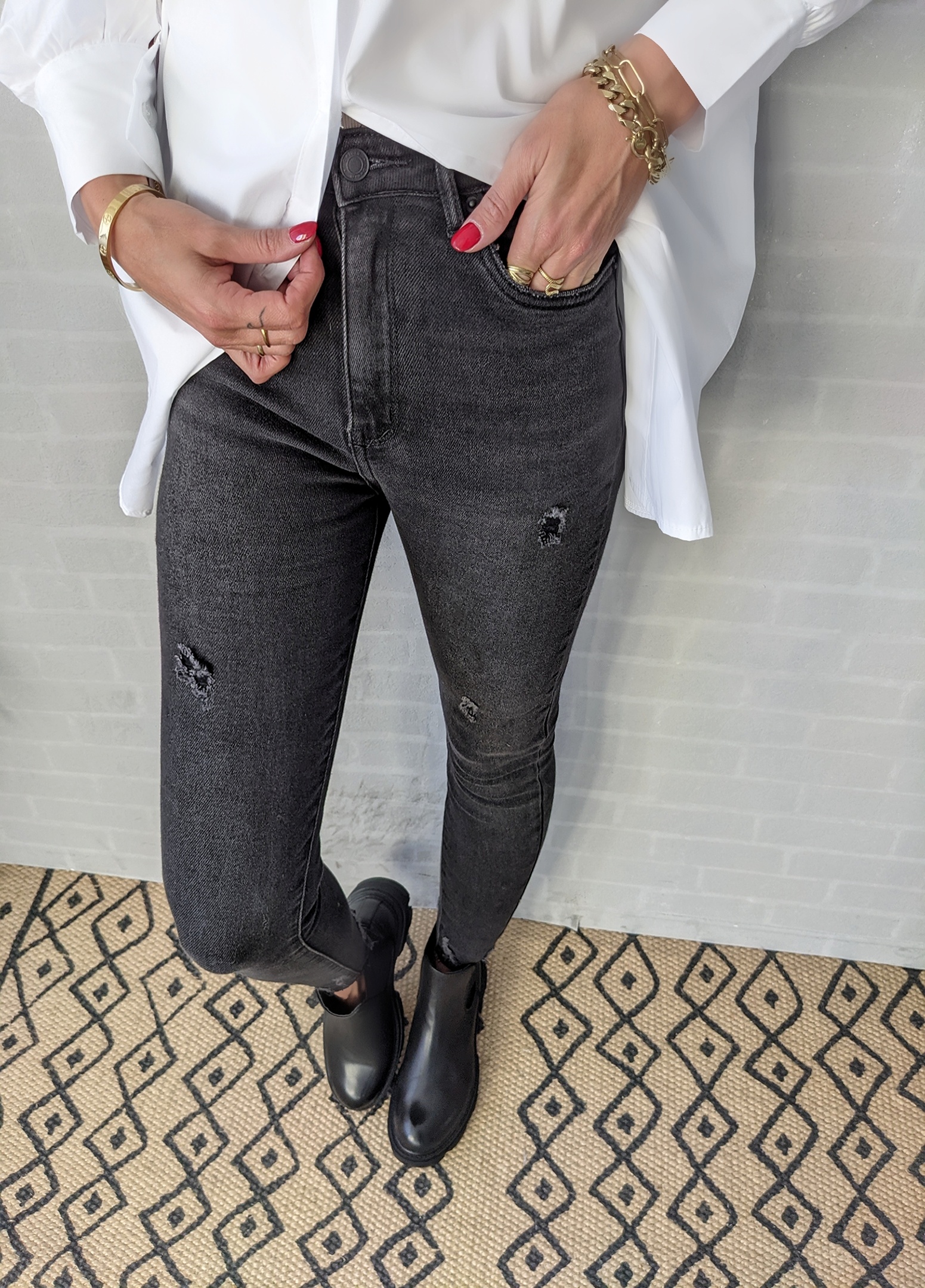 Skinny Jeans TIGHT AND HIGH- black