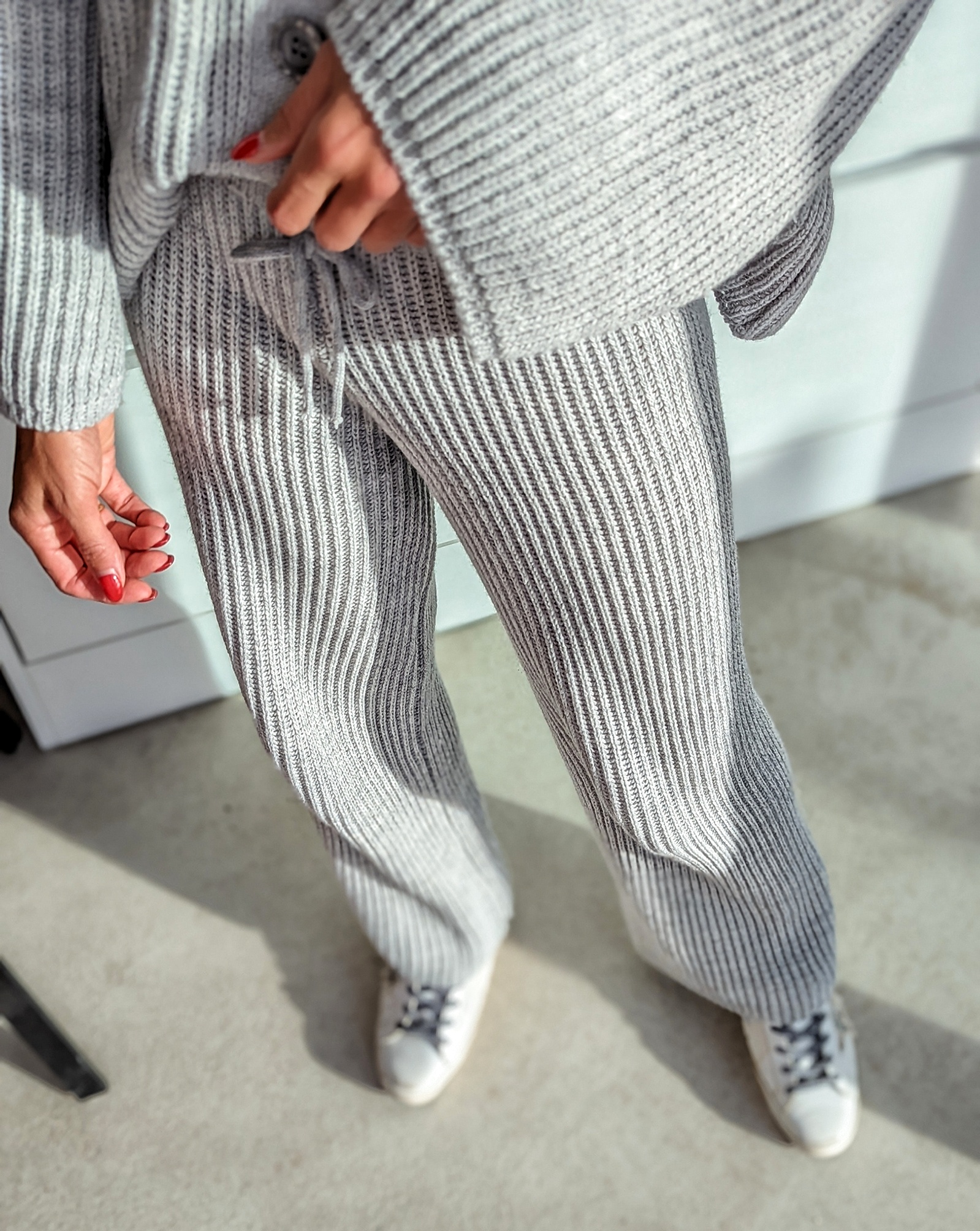 Strick-Loungeset RIBBED – versch. Farben