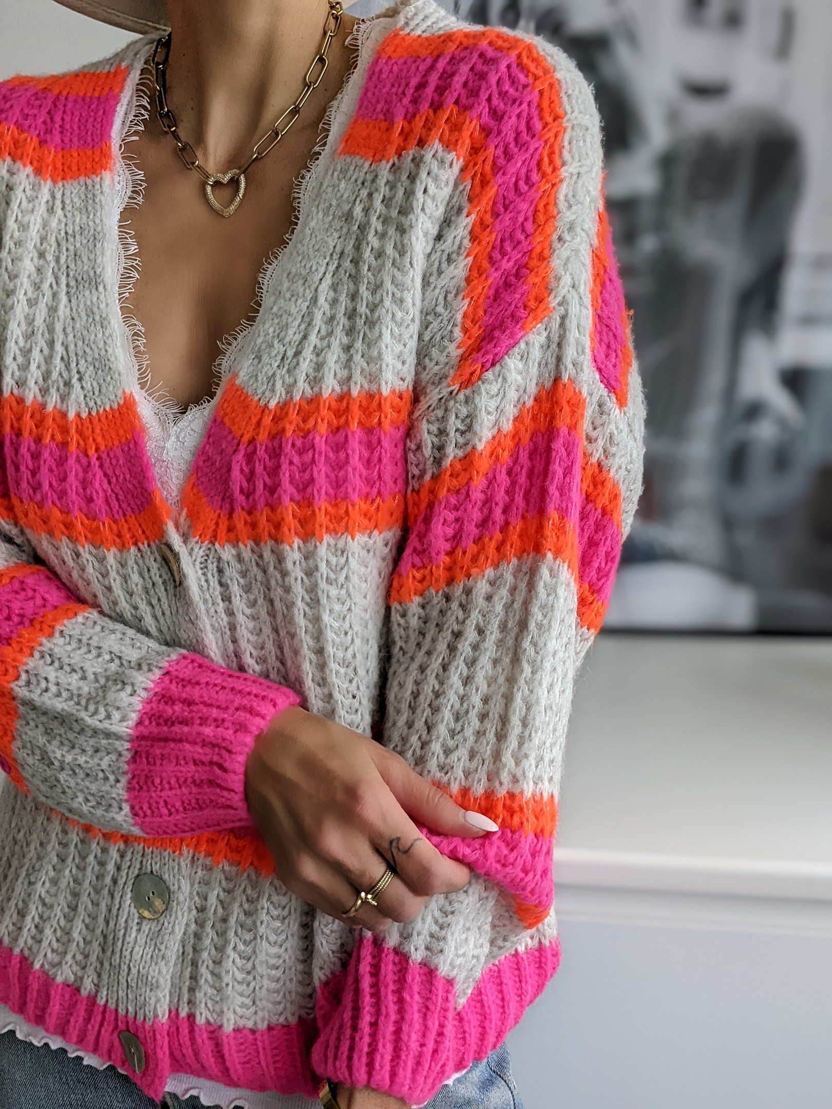 Strickcardigan NEON LINES  2.0