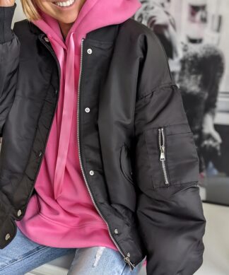 Coole Bomberjacke – On Chill tonight – SCHWARZ
