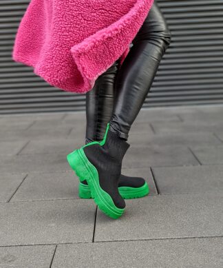 Boots SIGNATURE- schwarz grün SALE
