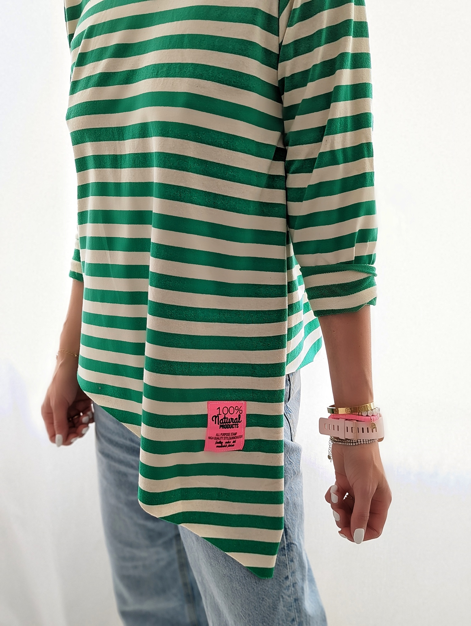 Shirt asymmetric striped- verschiedene Farben SALE
