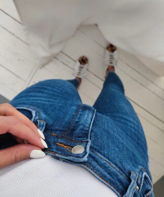 Skinny Jeans TIGHT AND HIGH- dark blue destroyed