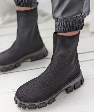 Boots SOCK LIKE CUFF- schwarz SALE