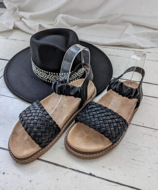 Sandale CRINKLE – schwarz