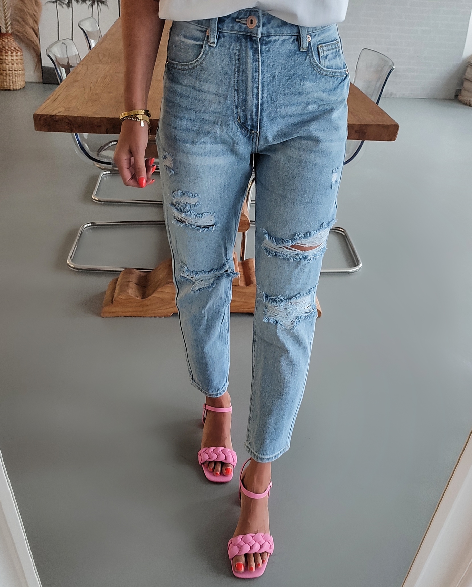 Mom Fit Jeans GRACE lightblue