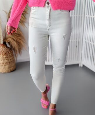 Skinny Jeans TIGHT AND HIGH- cremeweiss