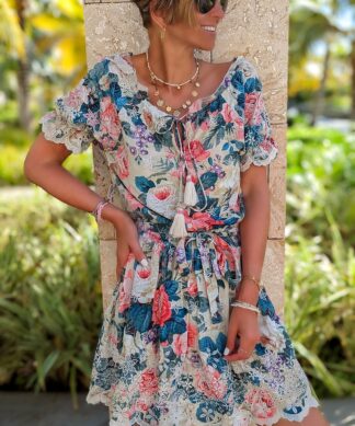Kurzes Kleid FLOWERY PALACE – exclusive collection