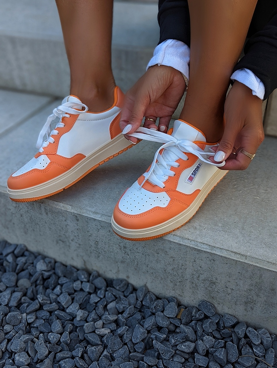 Sneaker SPORTY CASUAL – orange