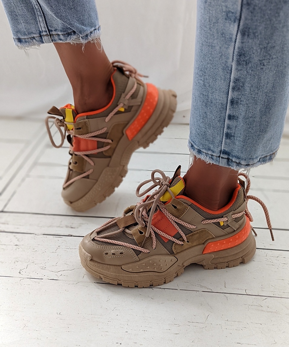 Sneaker CLOUDBUST – camel-orange