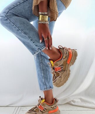Sneaker CLOUDBUST – camel-orange