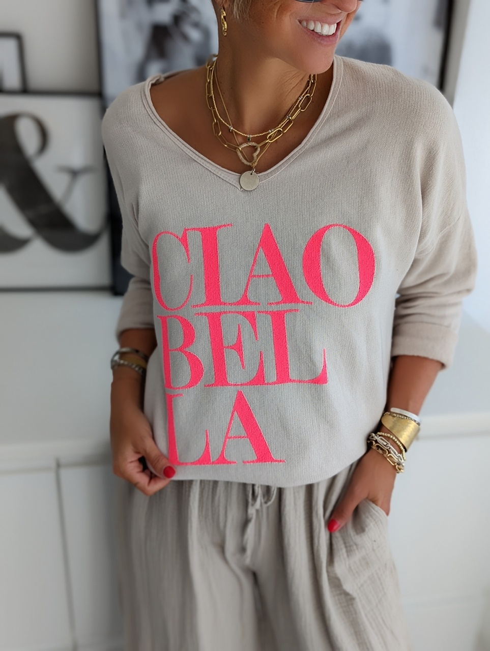 leichter Sweater CIAO BELLA – versch. Farben SALE