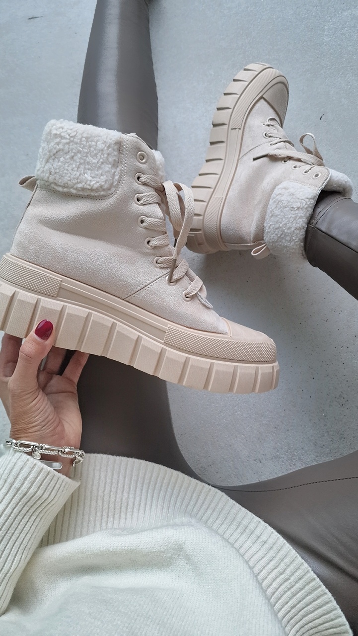 Boots WARM WALK – beige SALE