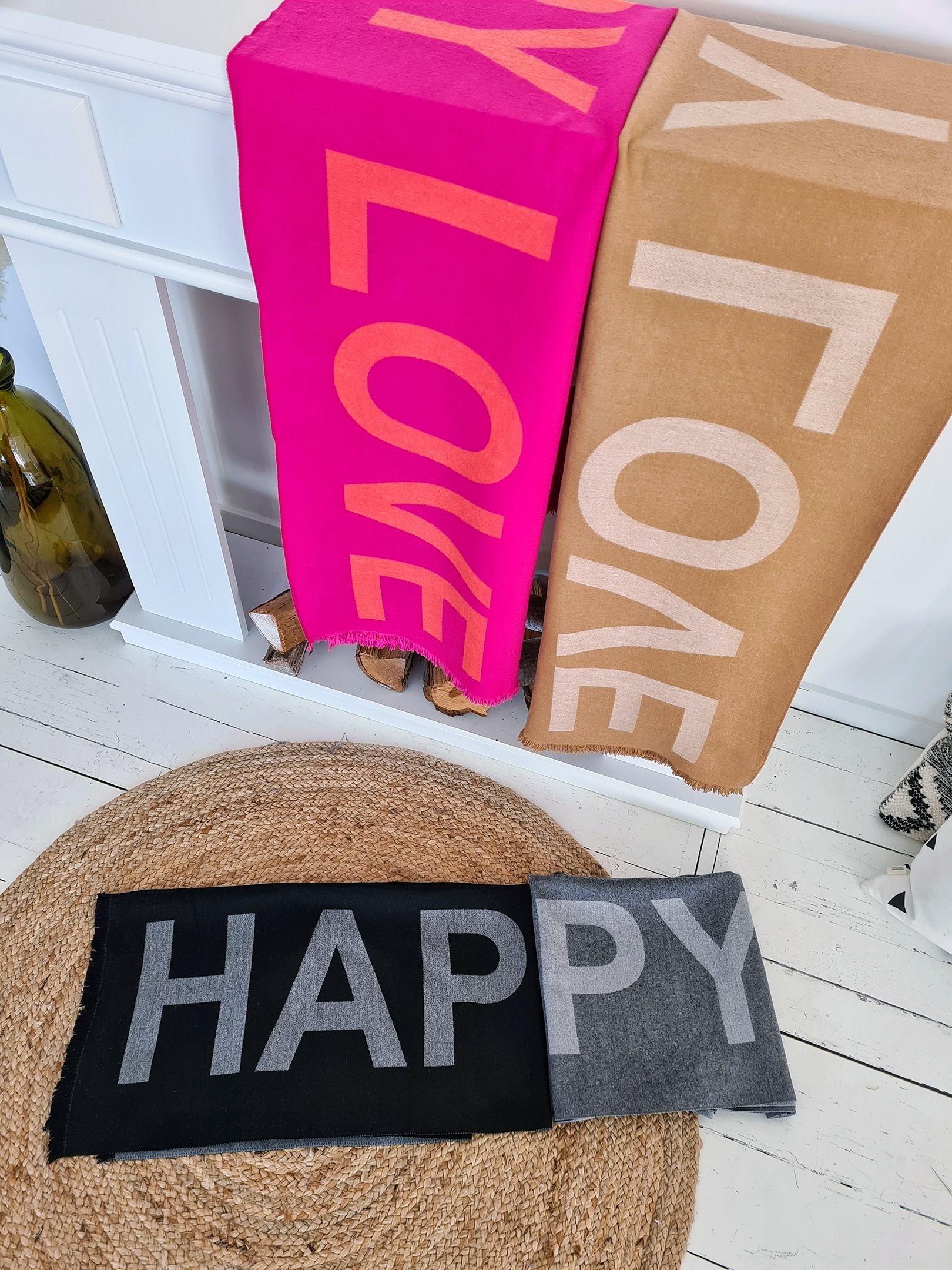 Schal HAPPY LOVE – versch. Farben