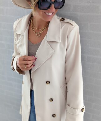 SHORT TRENCH COAT – versch. Farben