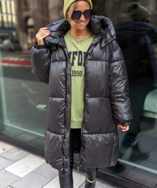 Oversize Puffer Jacke FREEZE OFF – schwarz