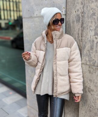 Teddyjacke Quebec – beige