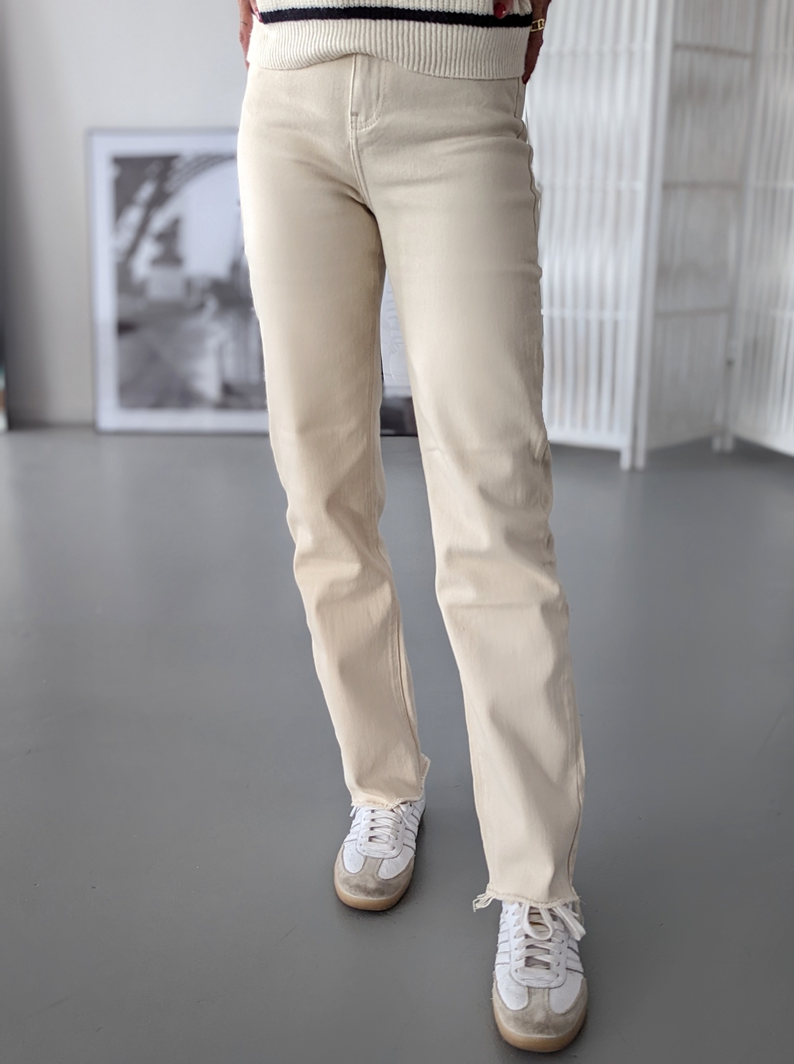 Straight Fit Jeans ELLA – beige