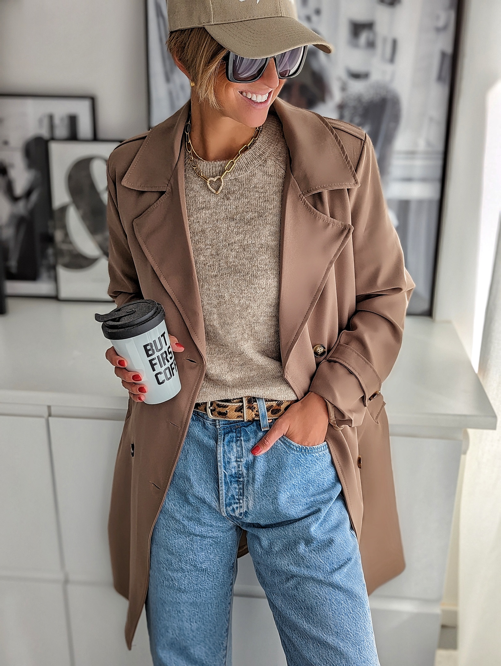SHORT TRENCH COAT – versch. Farben