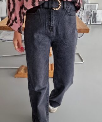 Highwaist Jeans WIDE LEG – schwarz