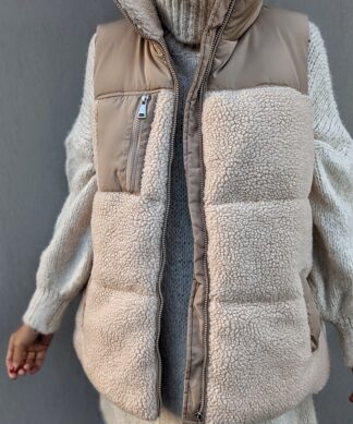 Teddyweste YUKON – beige