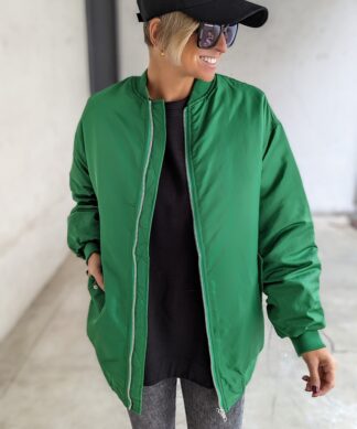 Oversize Bomberjacke – VIVACITY – GREEN