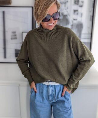 Langarm Pullover Ribbed Collar – versch. Farben SALE