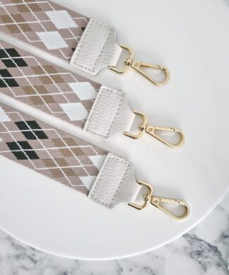Bagstrap CHECK IT BEIGE – GOLD EDITION