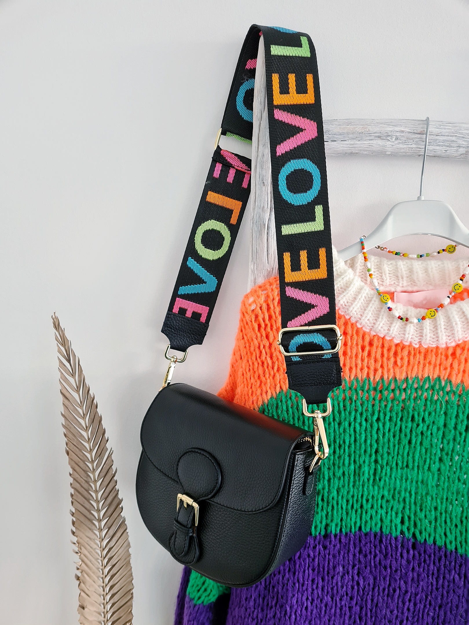 Bagstrap DAY GLOW LOVE – BLACK – GOLD EDITION
