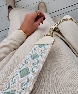 Bagstrap CARAT MATCHA BEIGE – GOLD EDITION
