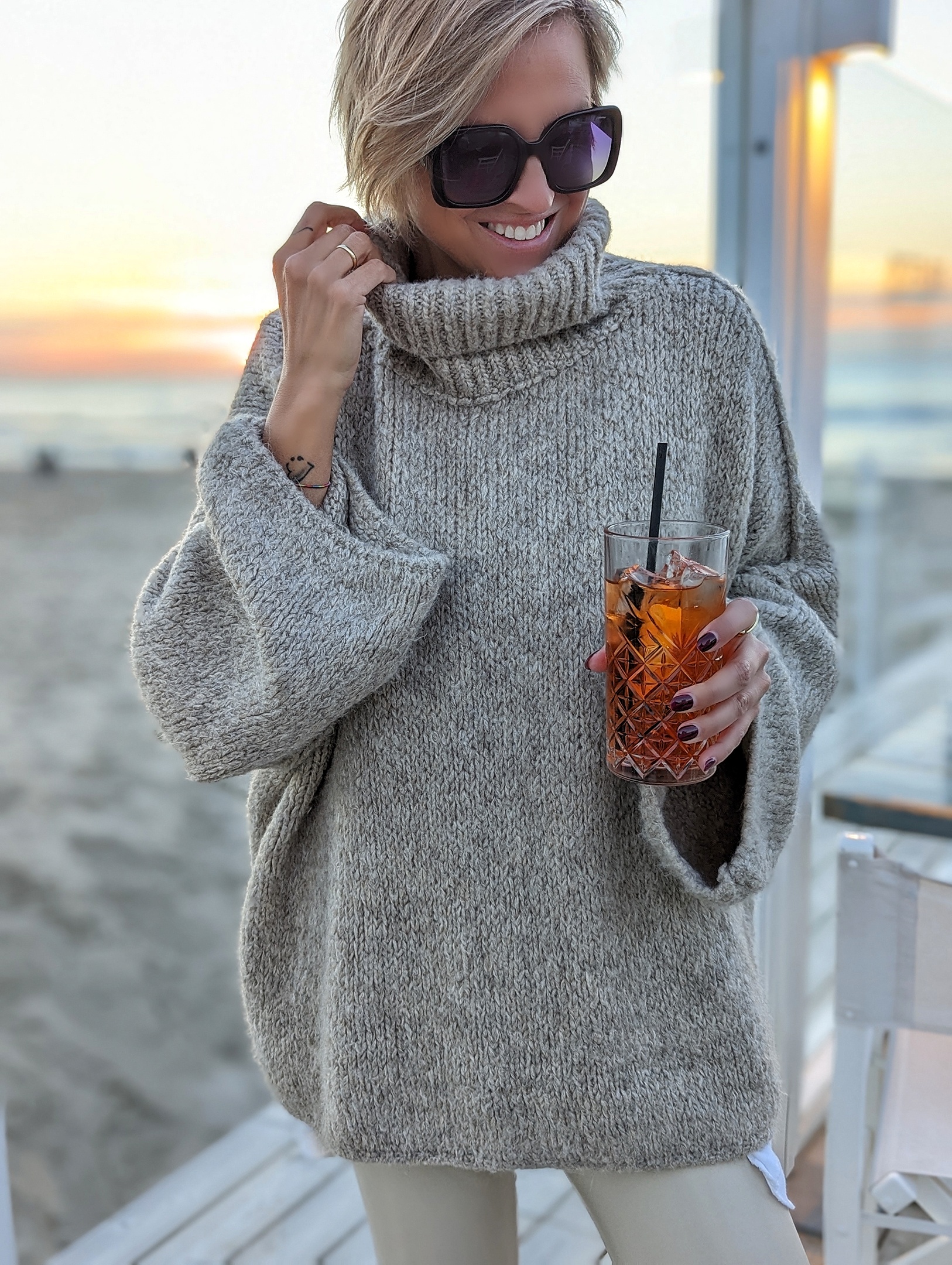 Rollkragenpullover COZY UP – versch. Farben