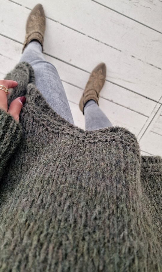 Strickpullover Lovely Knit LONG – versch. Farben SALE