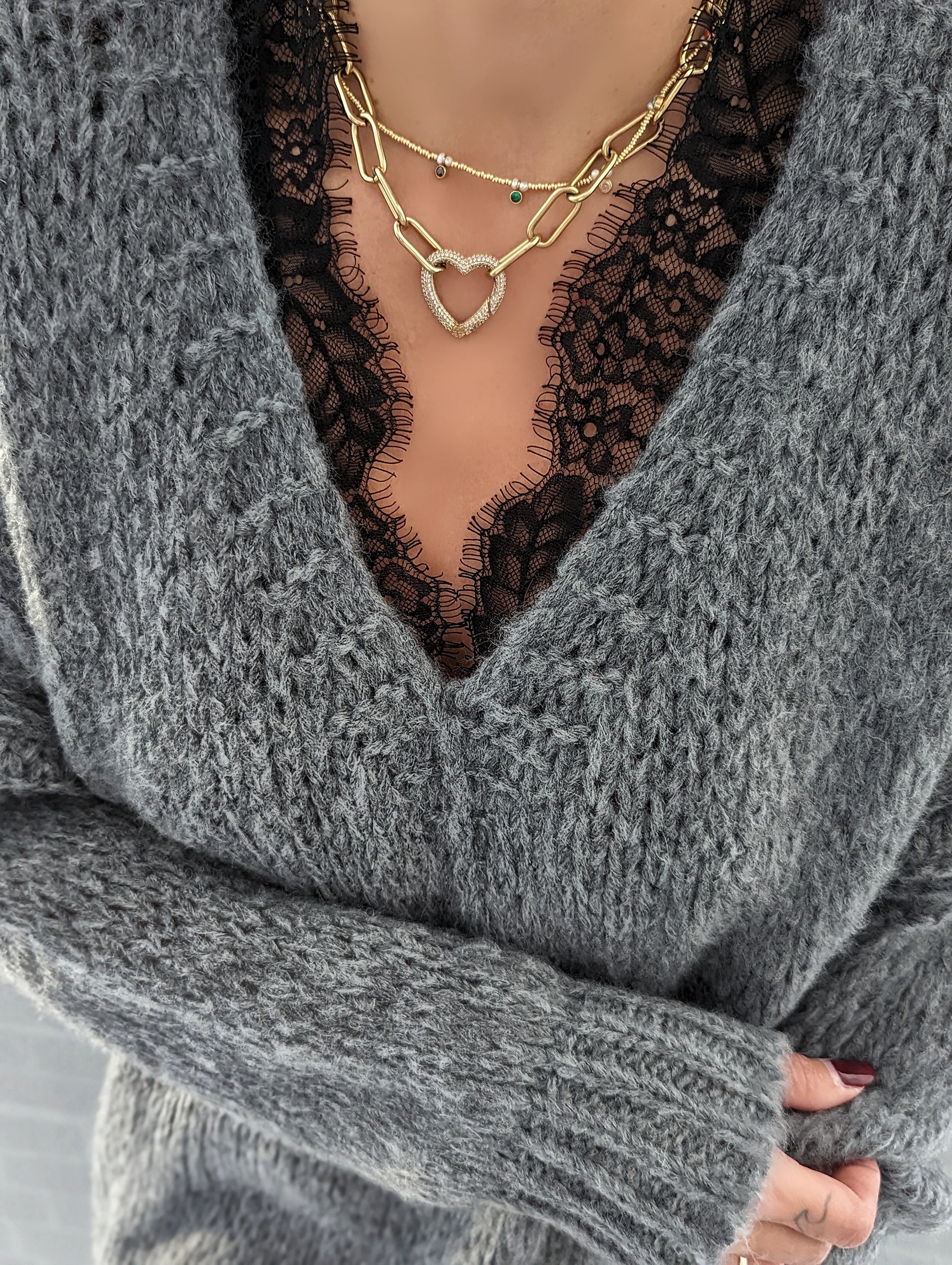 Spitzentop UNDERNEATH – versch. Farben