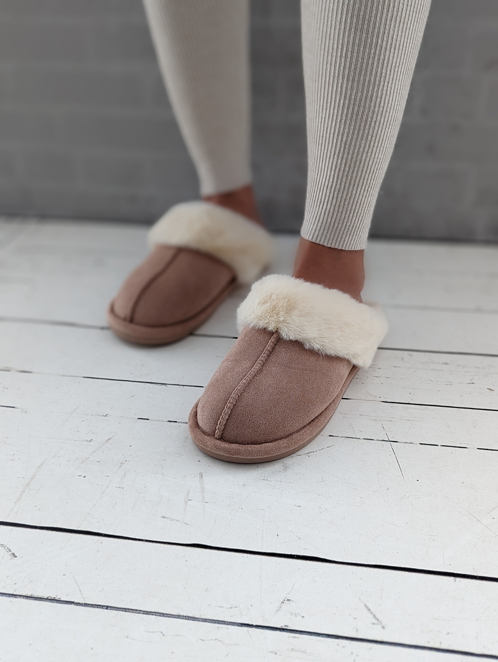 Pantolette QUIET COZY – beige