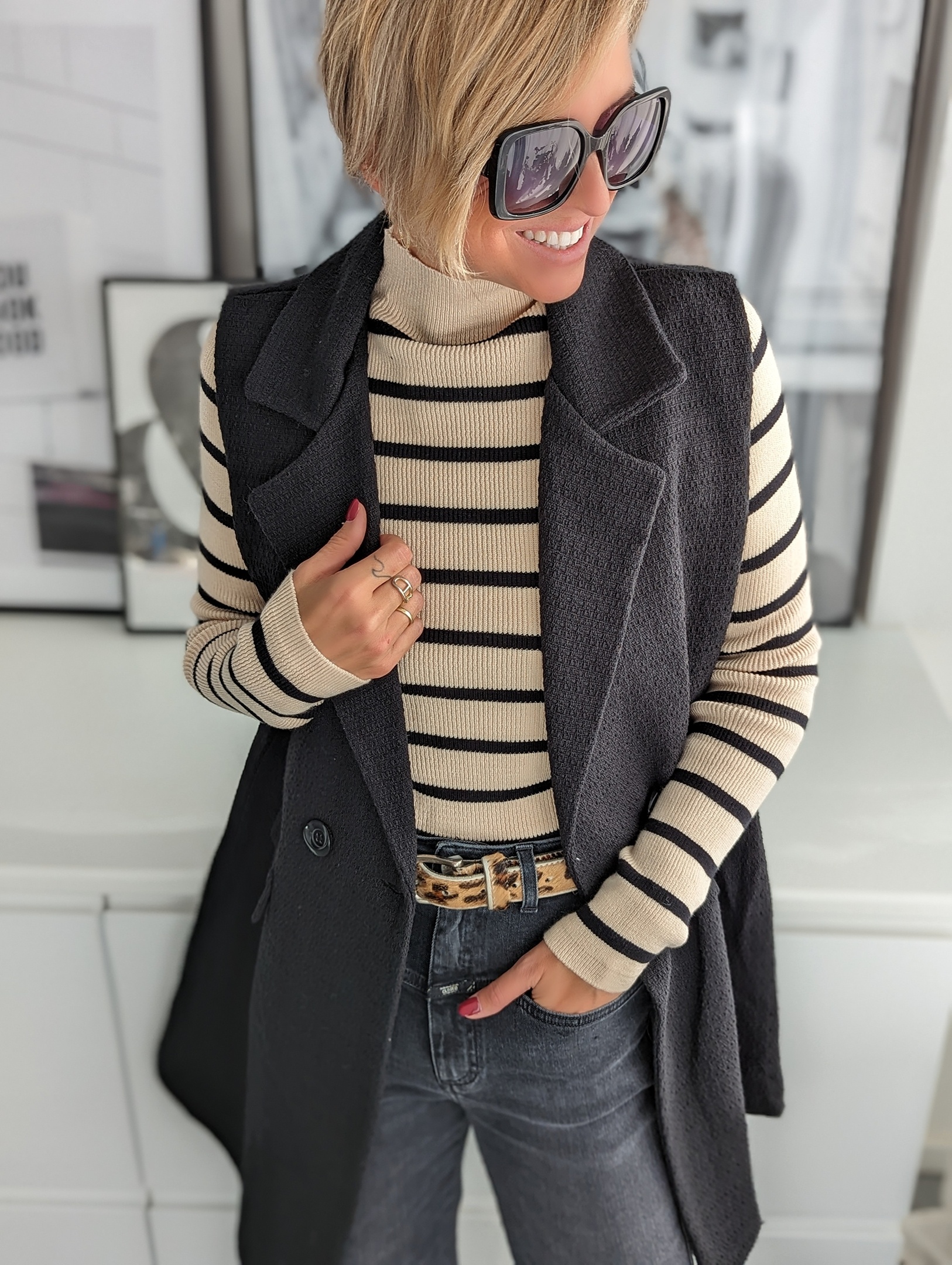 schmaler Pullover BACK TO STRIPE- versch. Farben SALE