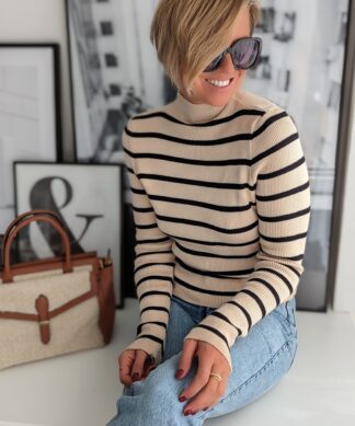 schmaler Pullover BACK TO STRIPE- versch. Farben SALE
