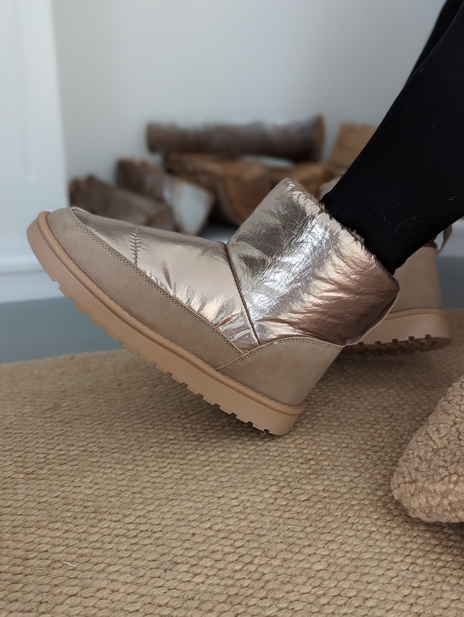 Winter Boots UPPER ROSEVILLE – metallic SALE
