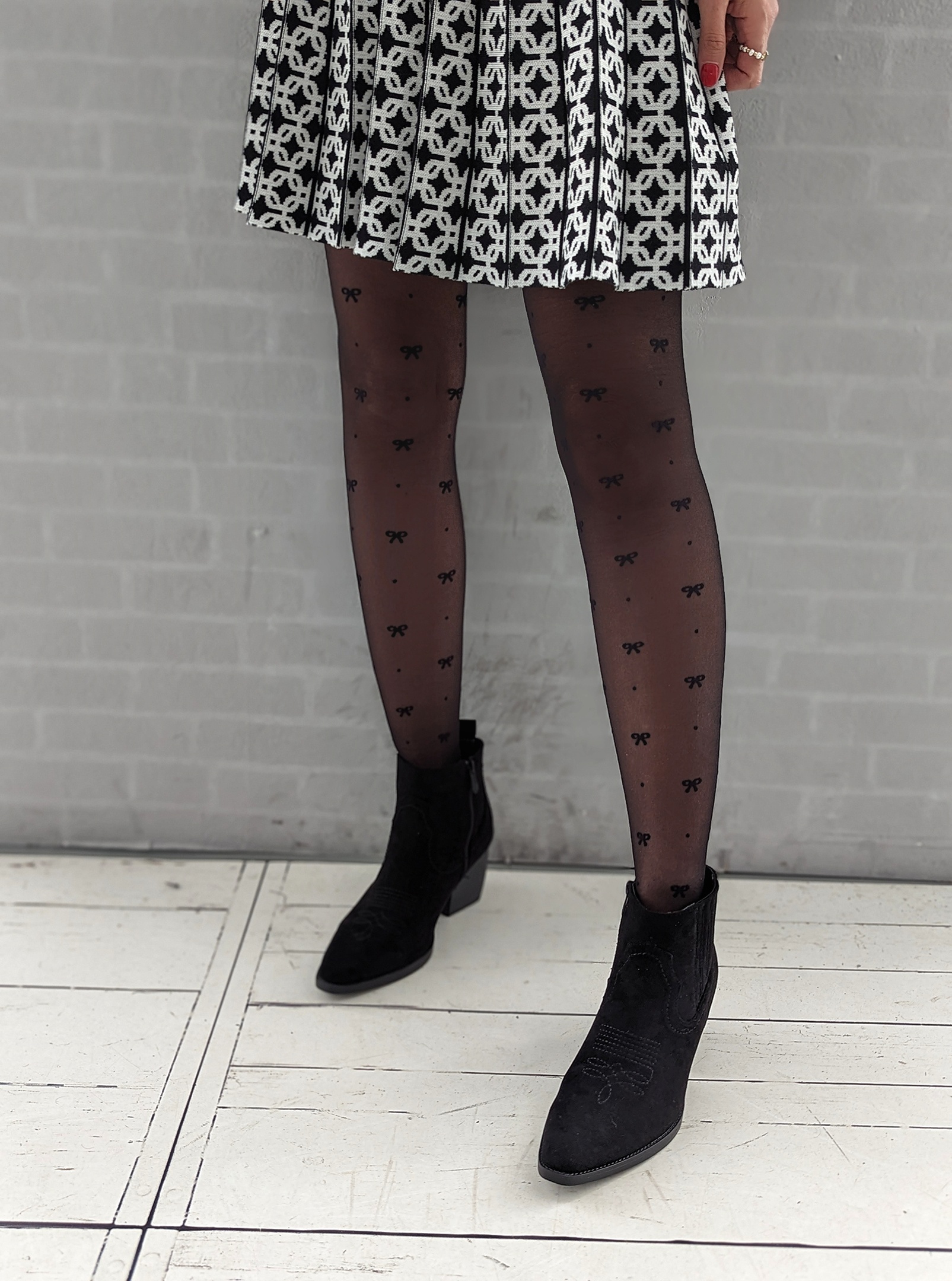 Strumpfhose RIBBON  – schwarz