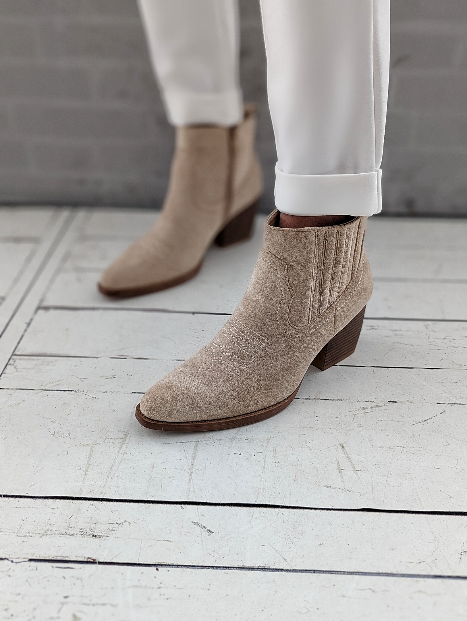 Western Stiefelette RORY – beige SALE