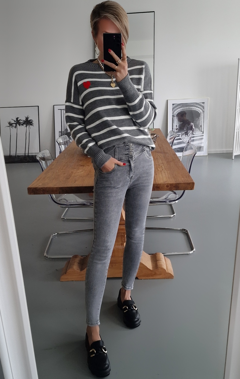 Skinny Jeans ULTRA HIGH WAIST – mid grey