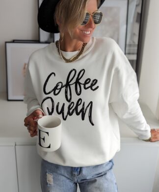 Sweater COFFEE QUEEN – weiß