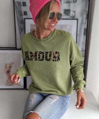 Sweater AMOUR LEO GOLD – matcha